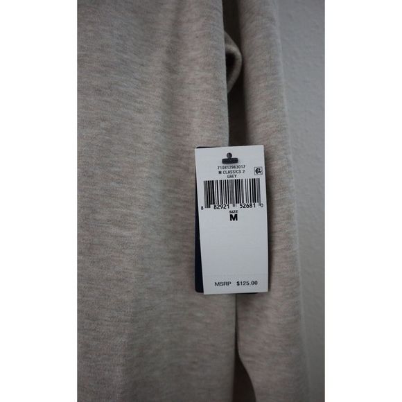 Polo Ralph Lauren Men's Sz M Gray Luxury Jersey Quarter-Zip Pullover $125 - Picture 5 of 8